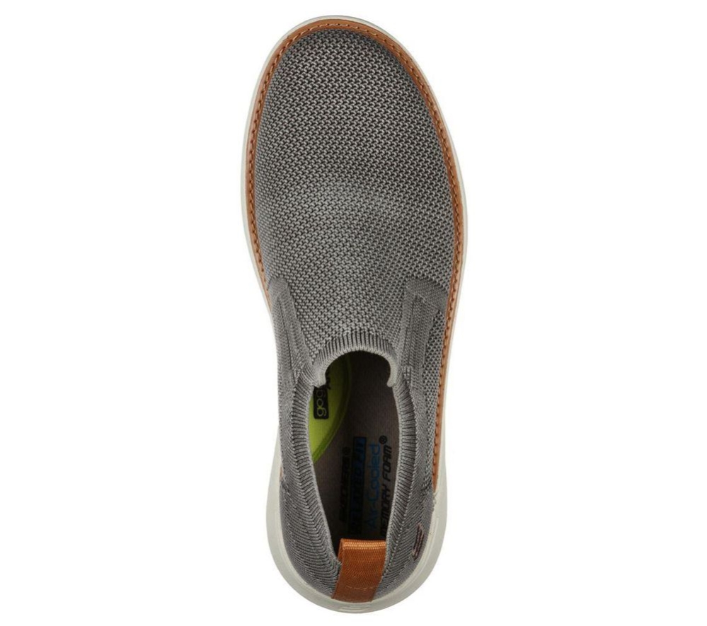 Skechers Relaxed Fit: Doveno - Oswyn Fly Men's Loafers Grey | RPDV87542