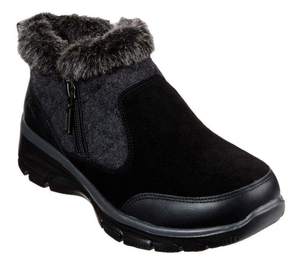 Skechers Relaxed Fit: Easy Going - Warm Vibez Women\'s Winter Boots Black | JLBI27561