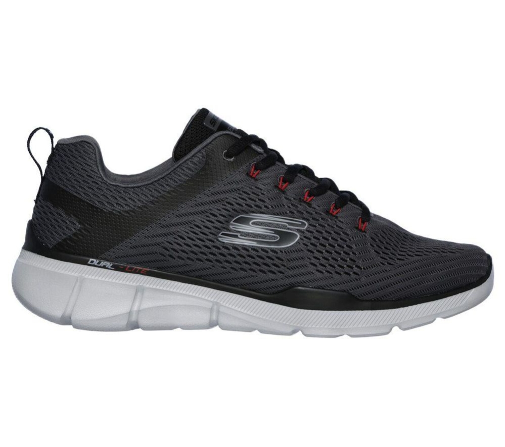 Skechers Relaxed Fit: Equalizer 3.0 Men's Training Shoes Grey Black | HRGF86397