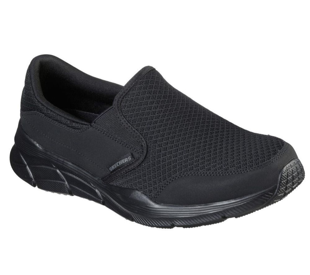 Skechers Relaxed Fit: Equalizer 4.0 - Persisting Men\'s Walking Shoes Black | OBPJ26510