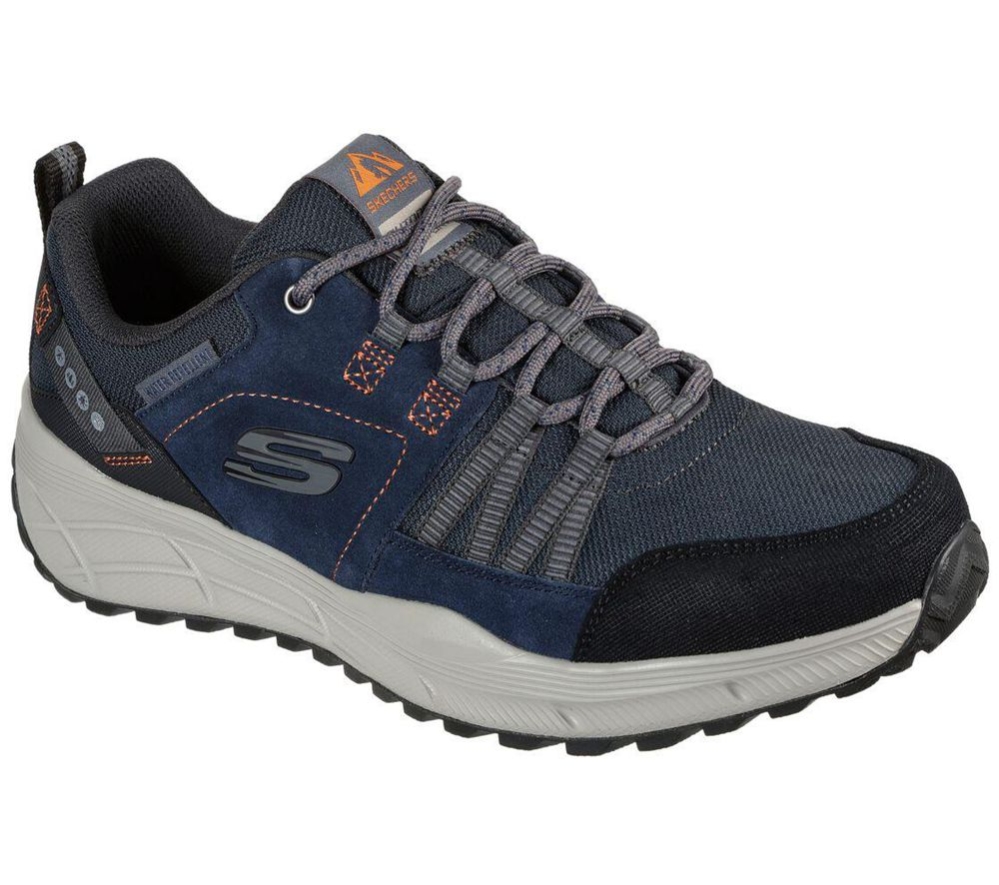 Skechers Relaxed Fit: Equalizer 4.0 Trail Men\'s Walking Shoes Navy Black | WSAB68935