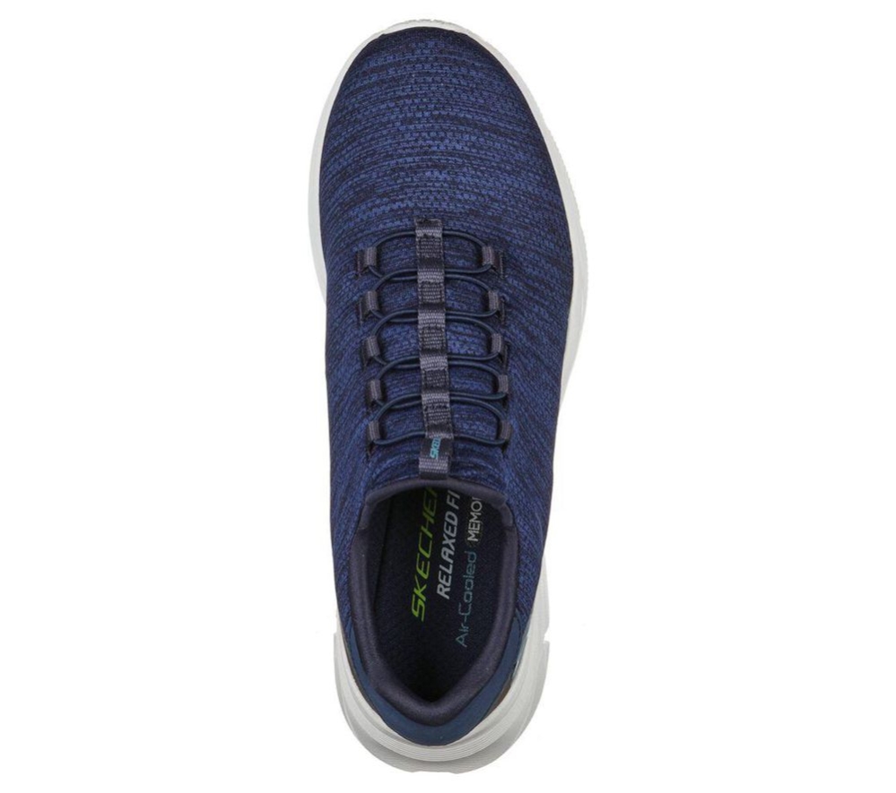 Skechers Relaxed Fit: Equalizer 4.0 - Voltis Men's Training Shoes Navy | YAHO65178