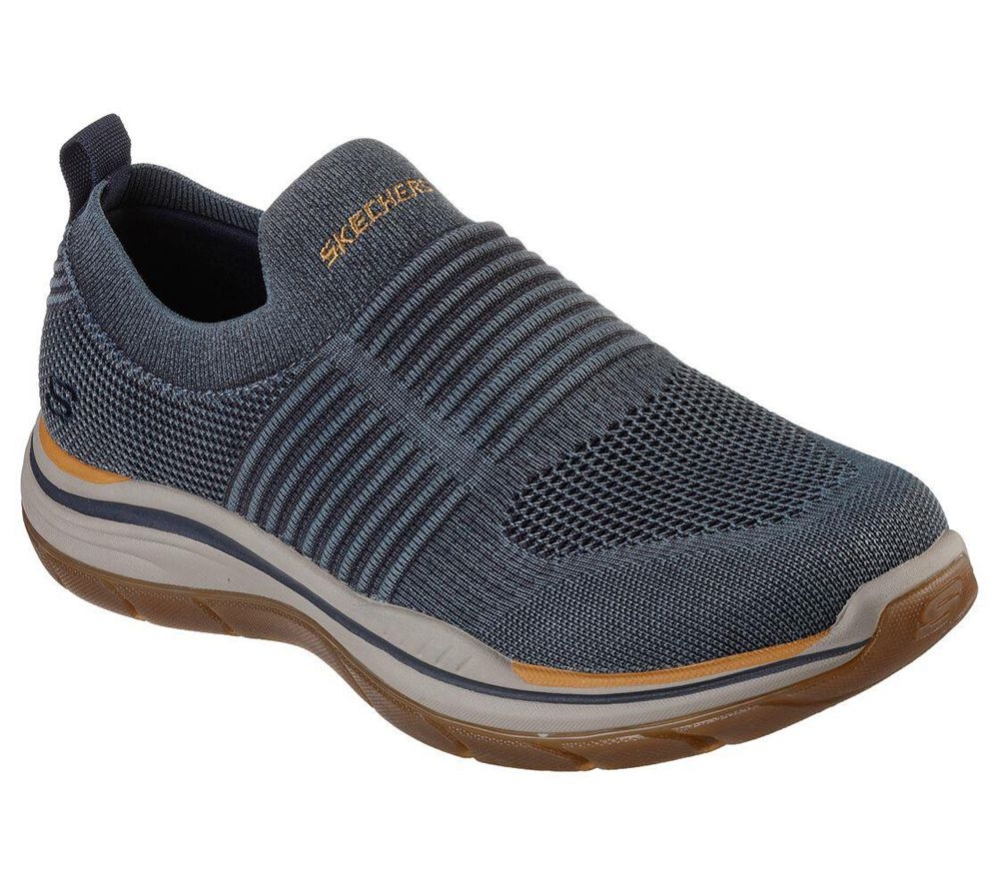 Skechers Relaxed Fit: Expected 2.0 - Hersch Men\'s Trainers Navy | IZKC21345