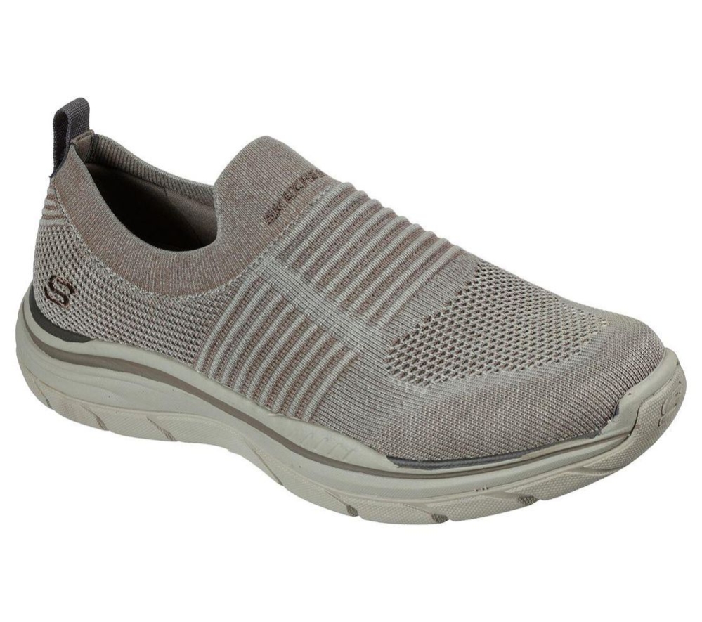 Skechers Relaxed Fit: Expected 2.0 - Hersch Men\'s Trainers Brown | QLZX57638