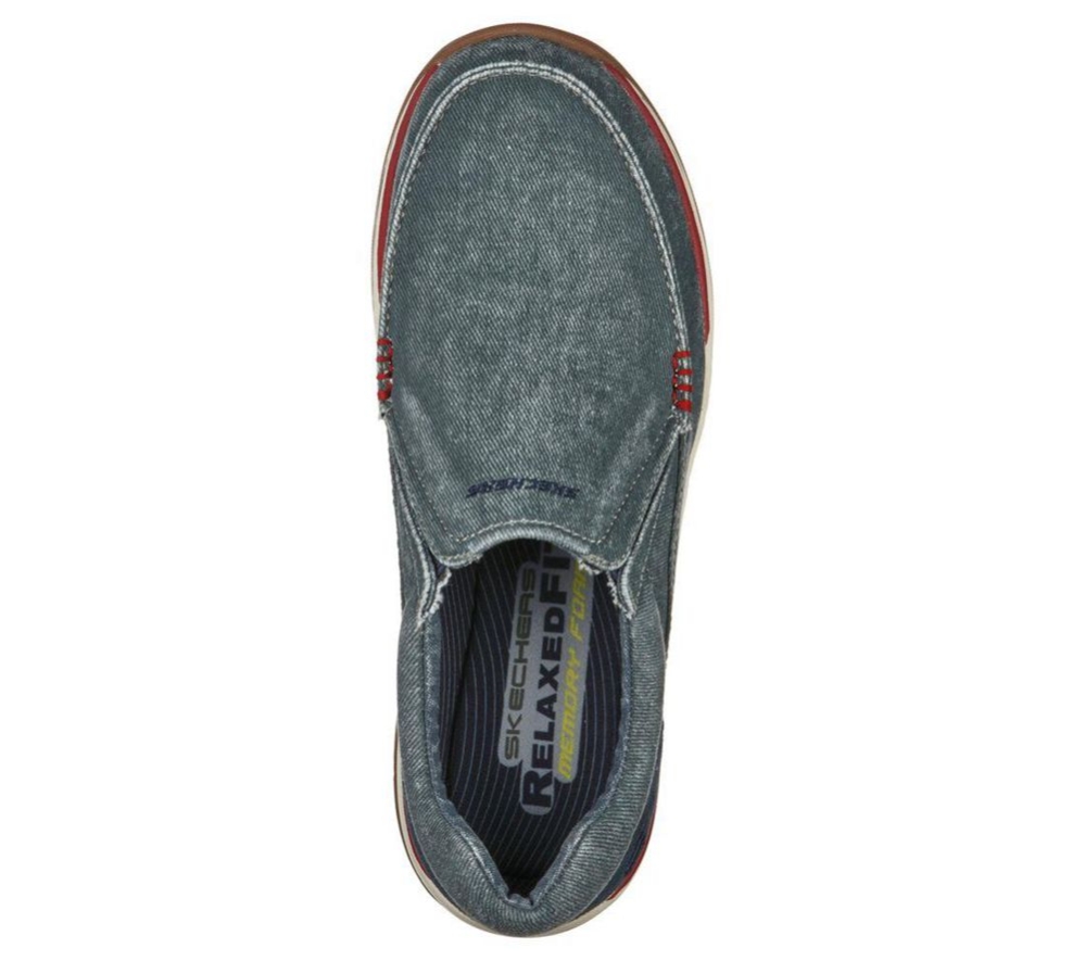 Skechers Relaxed Fit: Expected - Avillo Men's Loafers Navy | AWXO18263