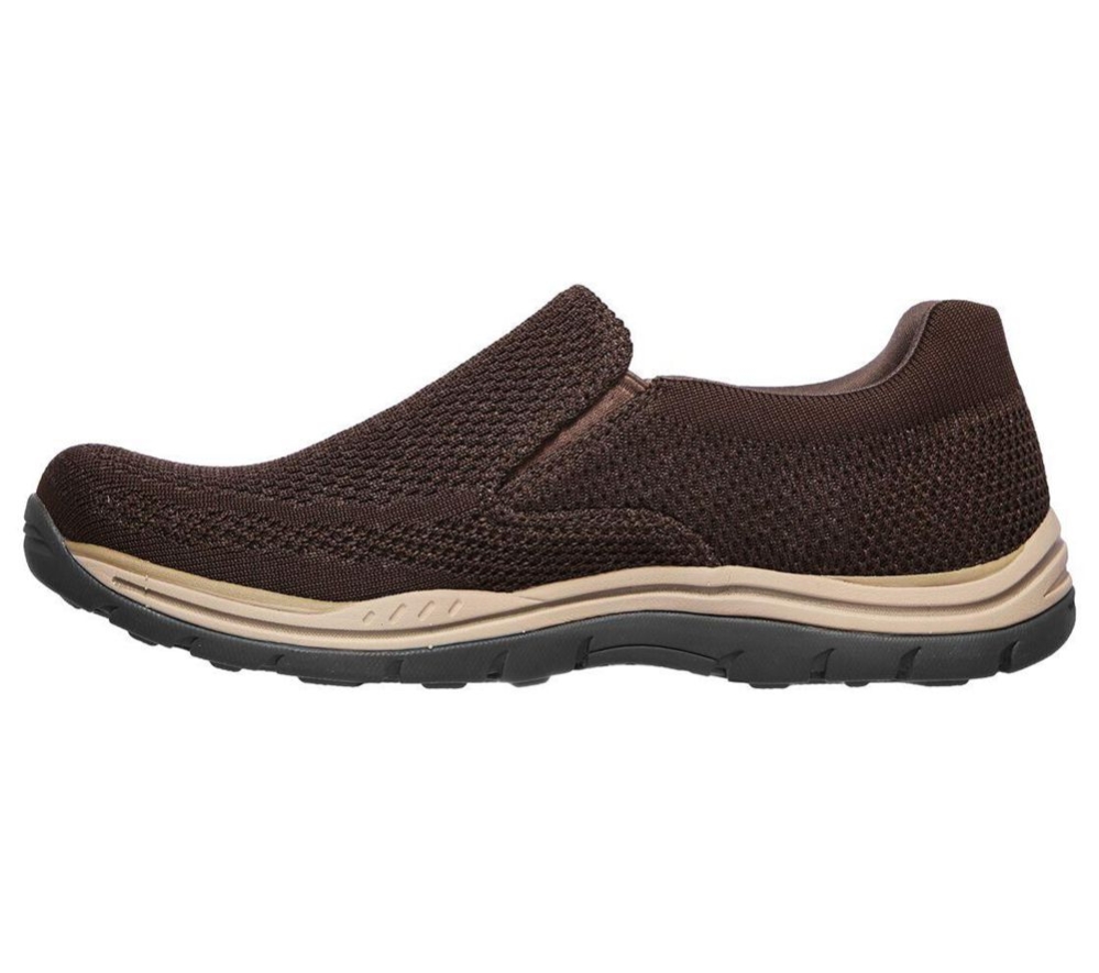 Skechers Relaxed Fit: Expected - Gomel Men's Loafers Green Brown | ICRZ96834