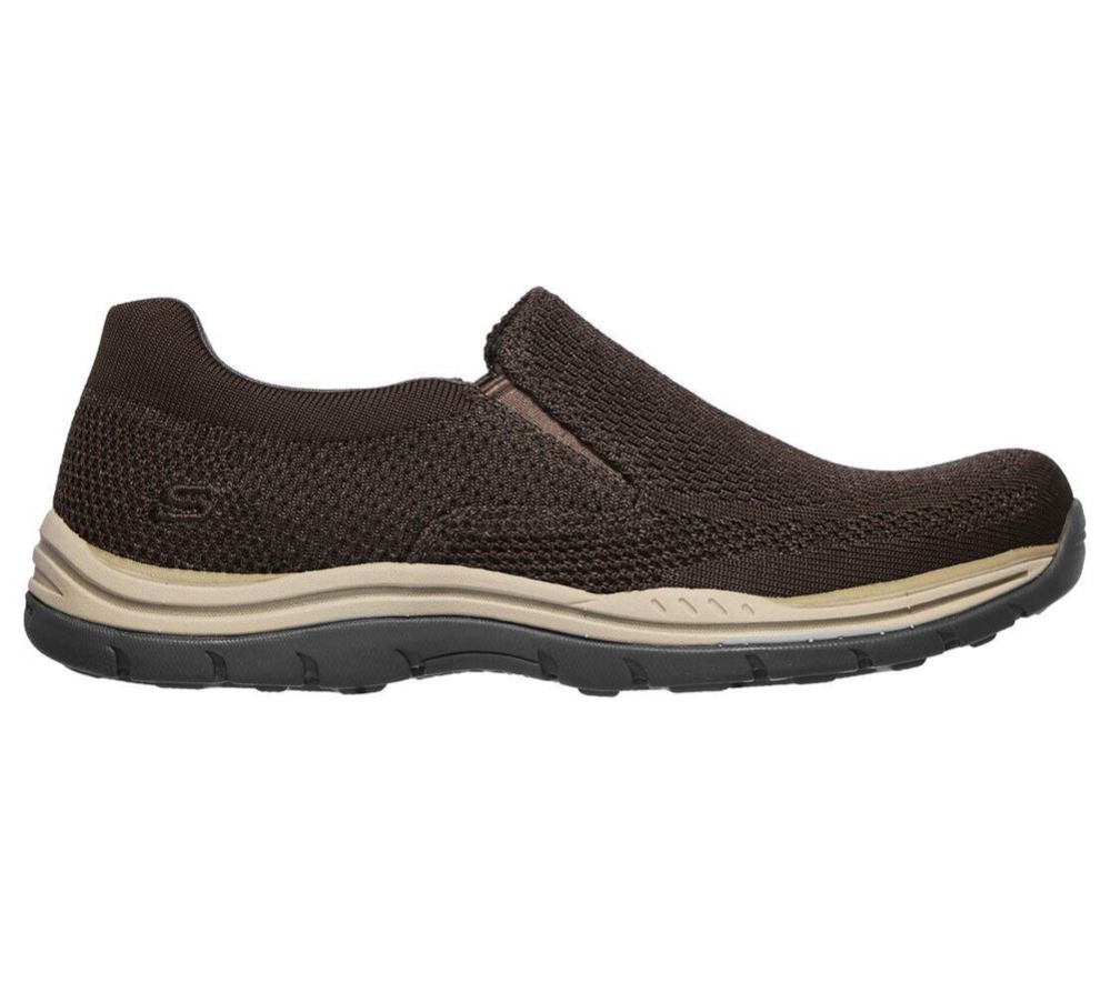 Skechers Relaxed Fit: Expected - Gomel Men's Loafers Green Brown | ICRZ96834