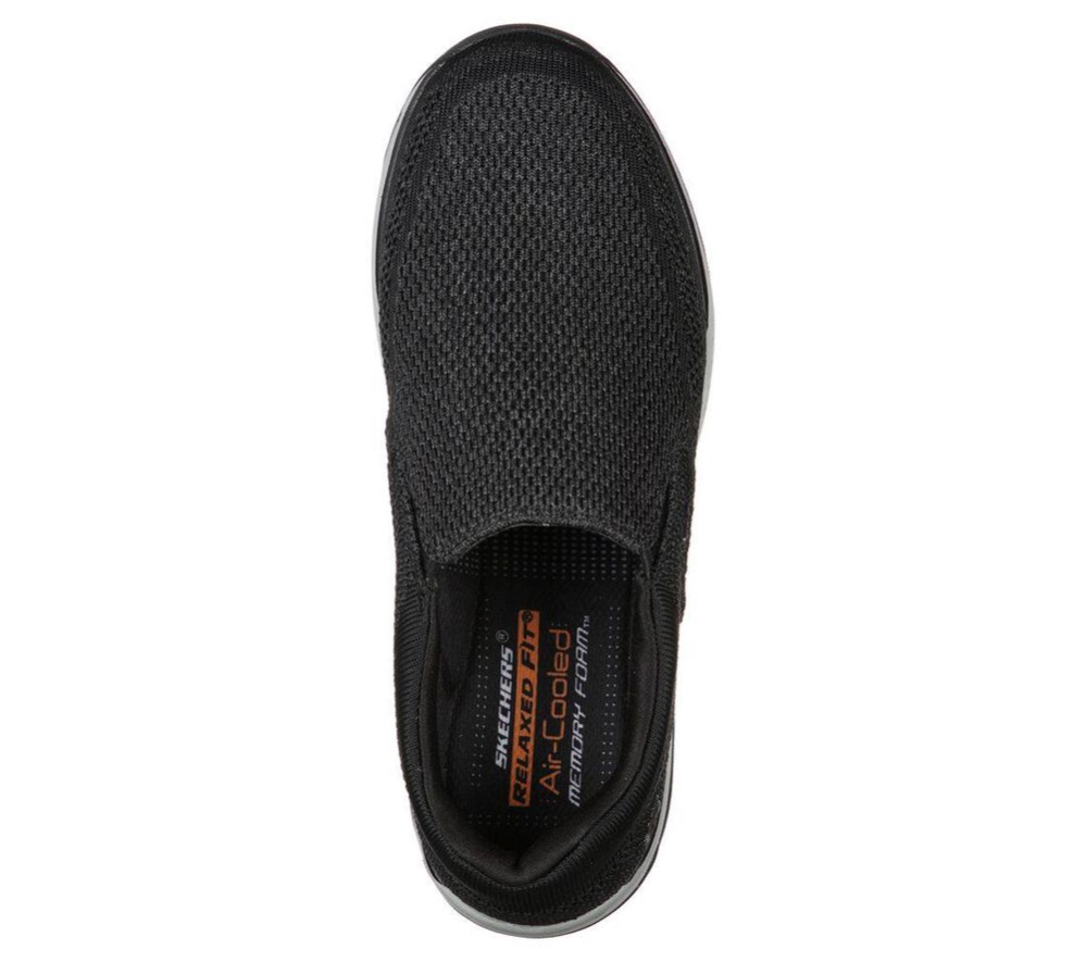 Skechers Relaxed Fit: Expected - Gomel Men's Loafers Black | MUQV61230