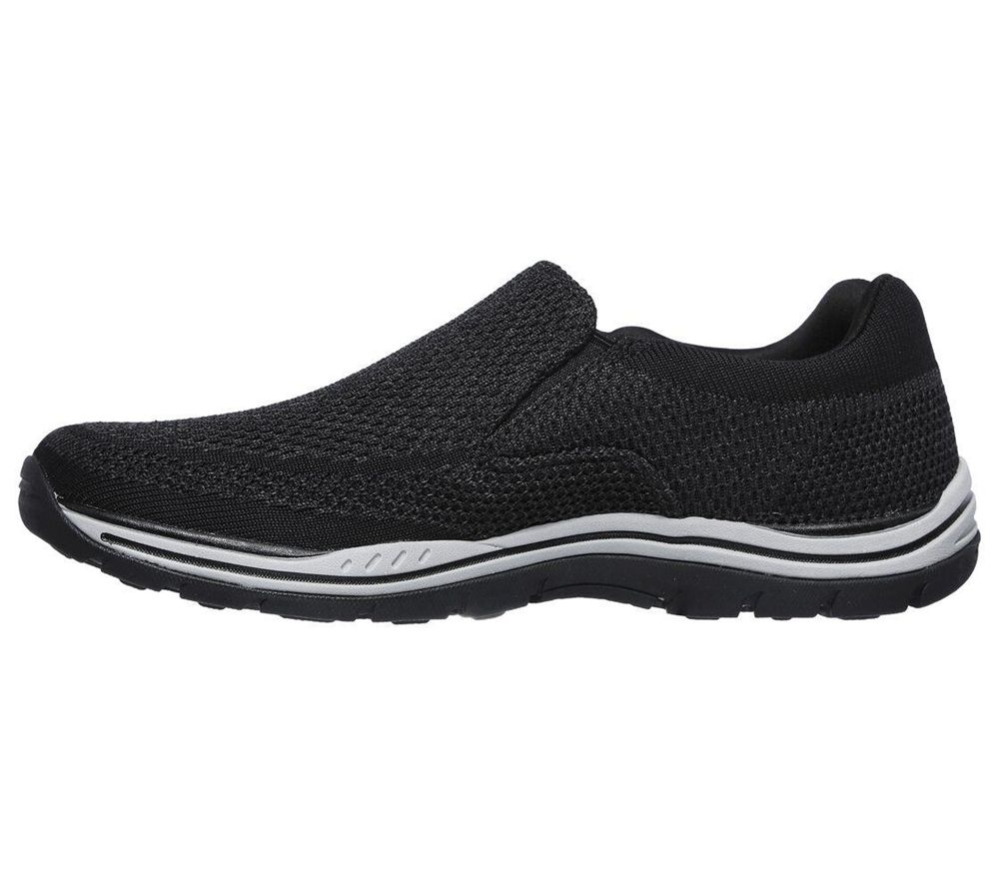 Skechers Relaxed Fit: Expected - Gomel Men's Loafers Black | MUQV61230