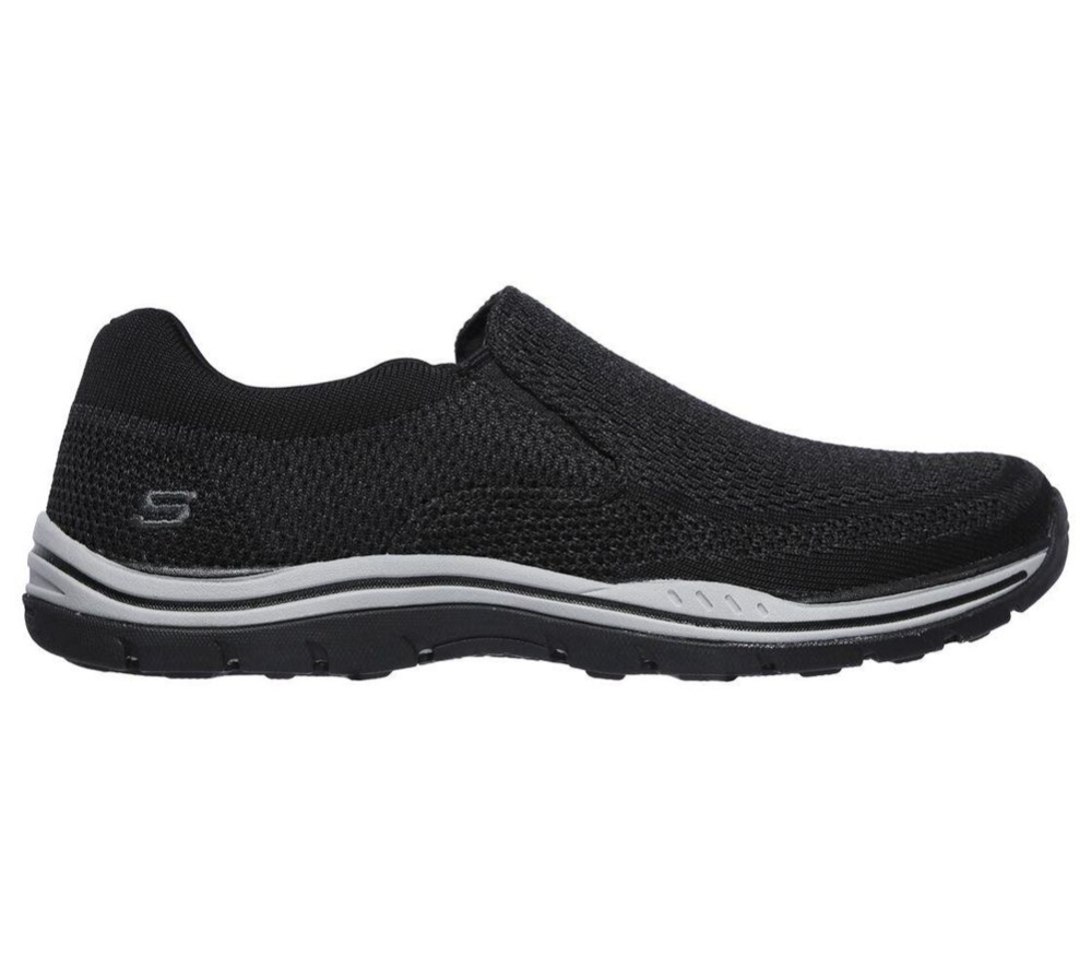 Skechers Relaxed Fit: Expected - Gomel Men's Loafers Black | MUQV61230