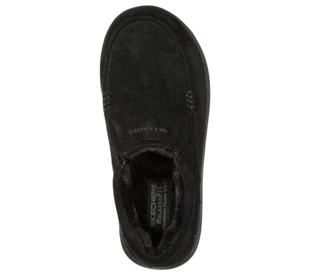 Skechers Relaxed Fit: Expected X - Larmen Men's Slippers Black | LONJ84916