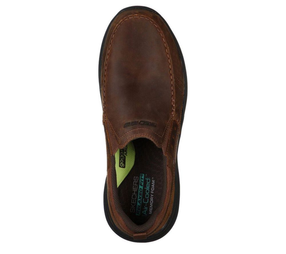 Skechers Relaxed Fit: Expended - Seveno Men's Loafers Brown | CHLI02638