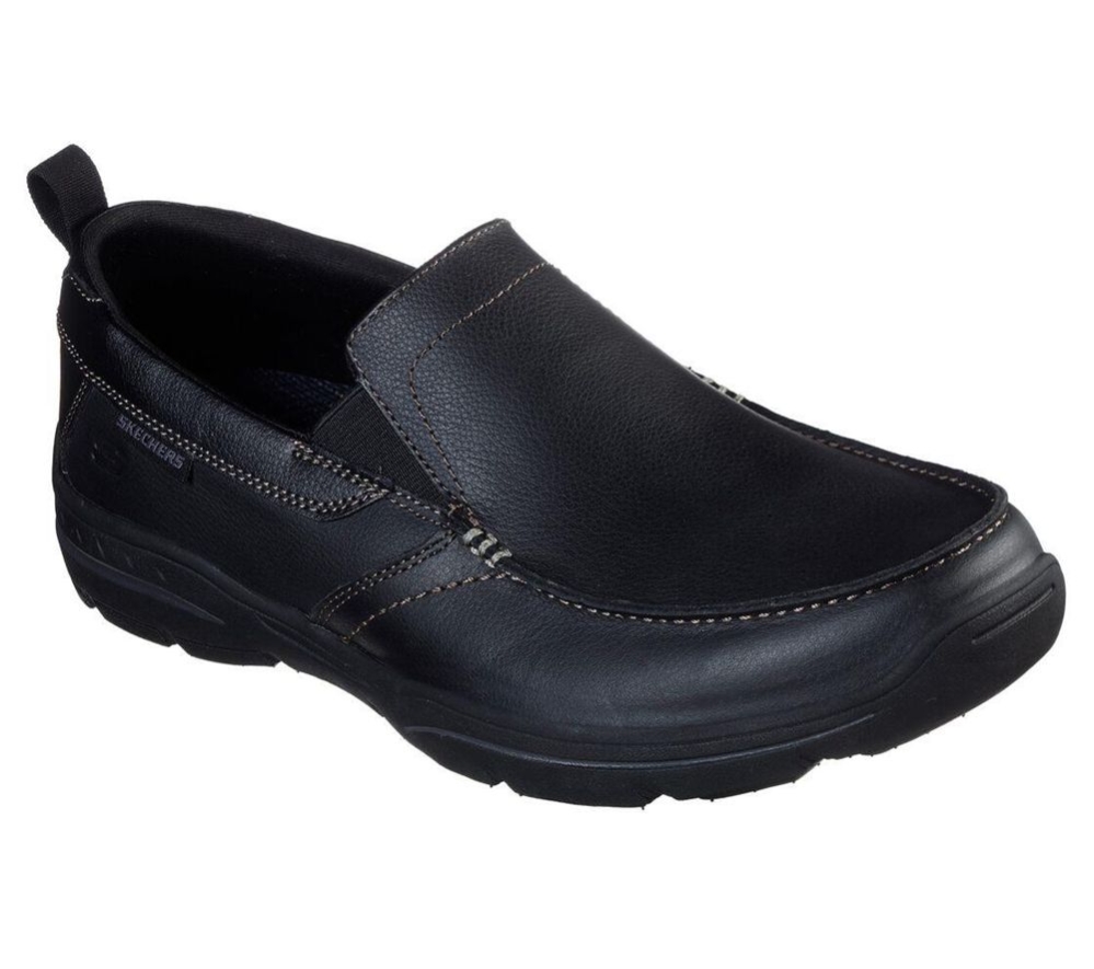 Skechers Relaxed Fit: Harper - Forde Men\'s Loafers Black | IMPH21964