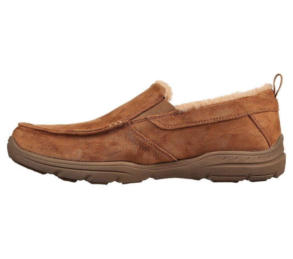 Skechers Relaxed Fit: Harper - Purcell Men's Slippers Brown | FRCD25860