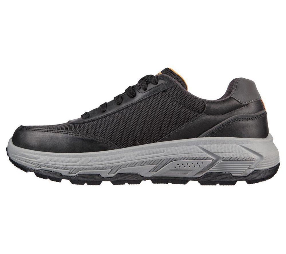 Skechers Relaxed Fit: Max Stout - Permian Men's Trainers Black | LQBE51738