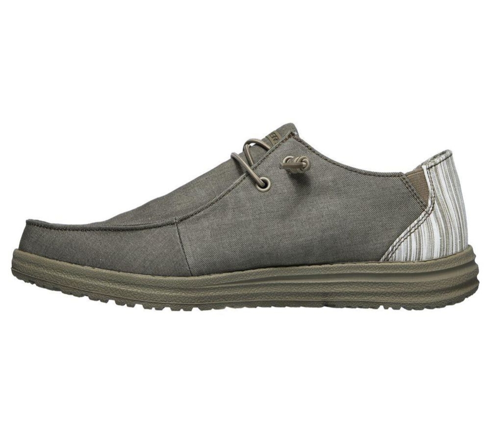 Skechers Relaxed Fit: Melson - Aveso Men's Loafers Grey White | ZETB05197