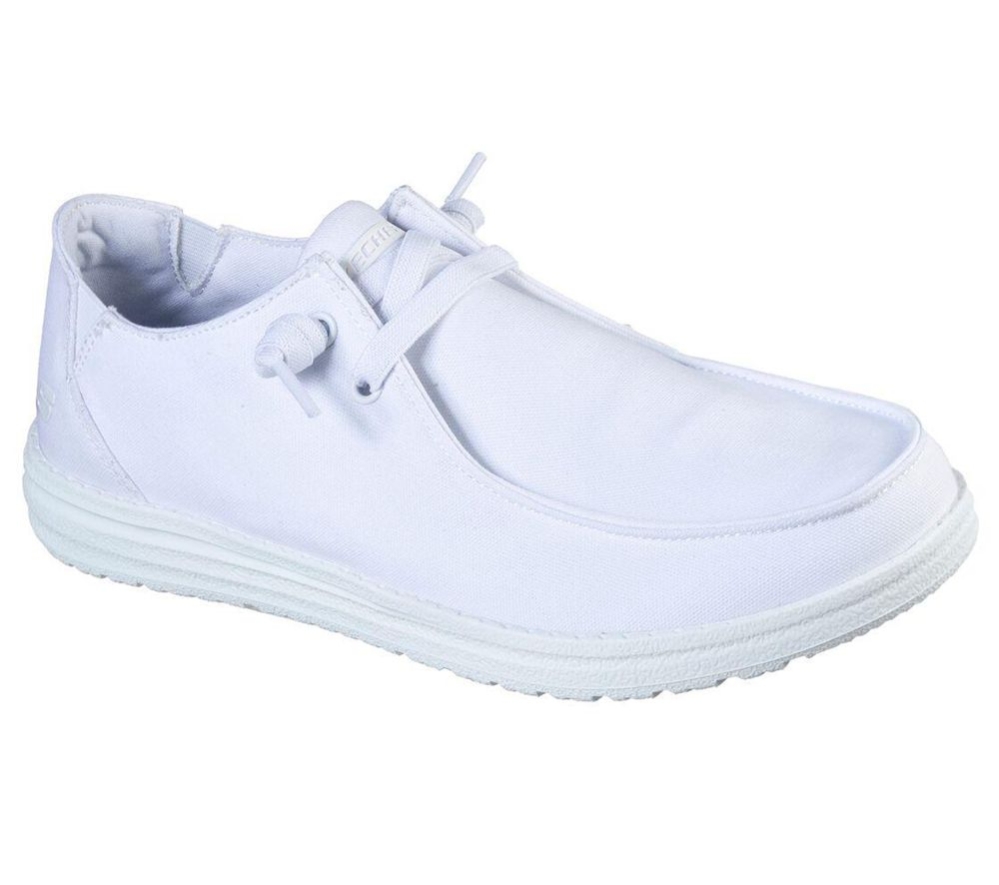 Skechers Relaxed Fit: Melson - Chad Men\'s Loafers White | XNGB09235