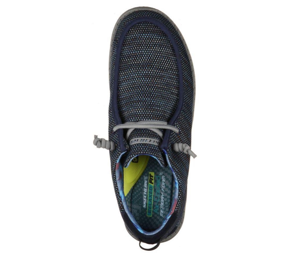 Skechers Relaxed Fit: Melson - Radlett Men's Loafers Navy Multicolor | VBIY86425