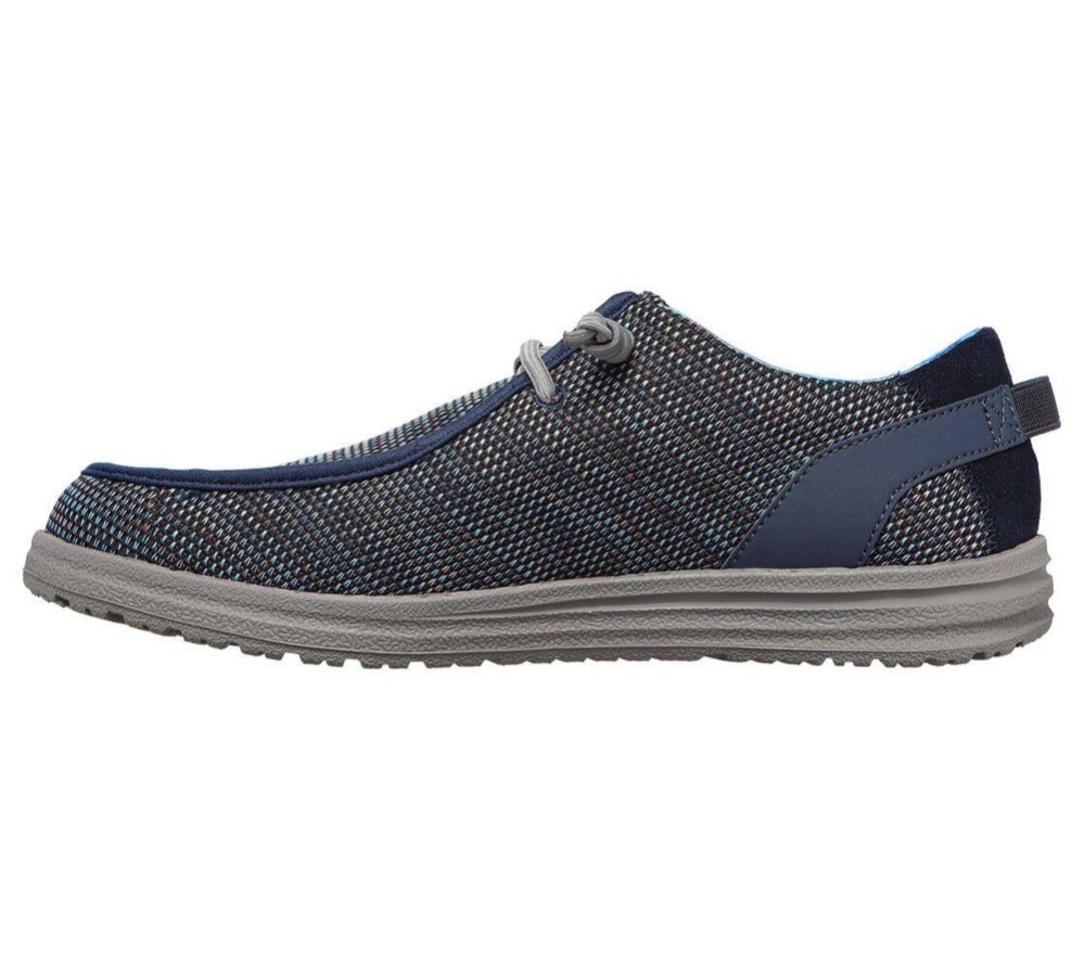 Skechers Relaxed Fit: Melson - Radlett Men's Loafers Navy Multicolor | VBIY86425