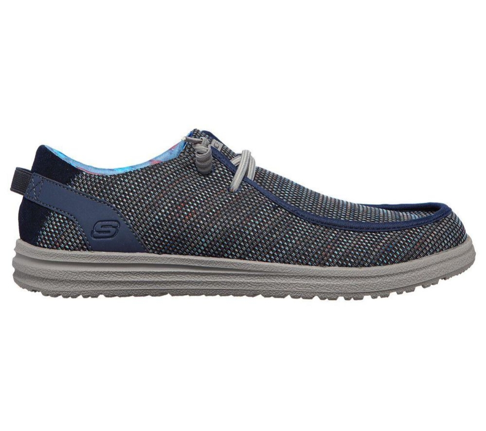 Skechers Relaxed Fit: Melson - Radlett Men's Loafers Navy Multicolor | VBIY86425