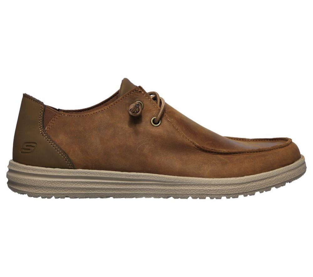 Skechers Relaxed Fit: Melson - Ramilo Men's Oxford Shoes Brown | BTWX31548