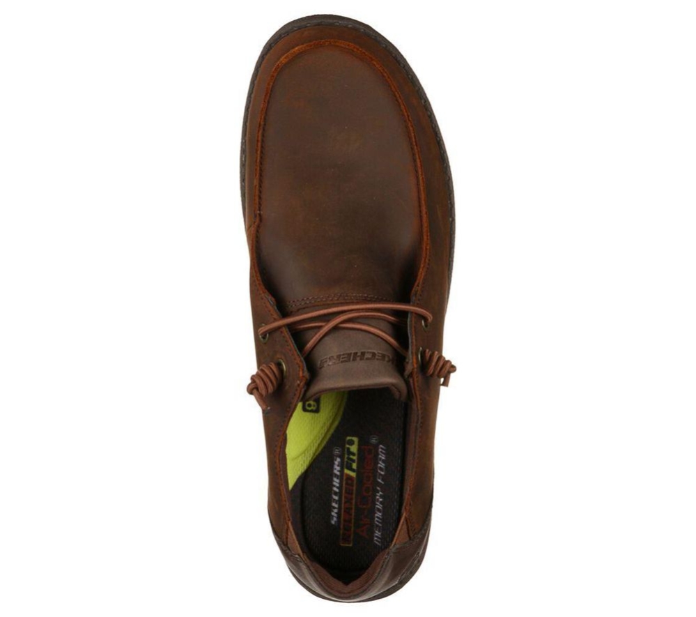 Skechers Relaxed Fit: Melson - Ramilo Men's Oxford Shoes Brown | OUIV20479