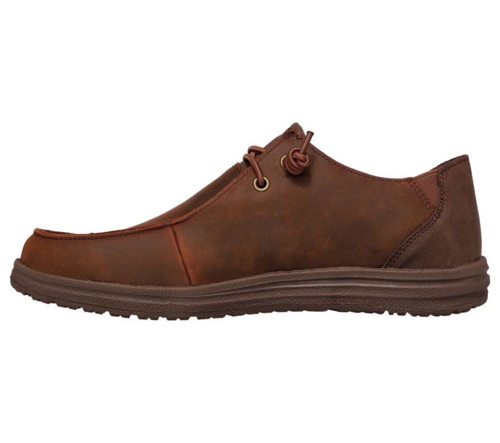 Skechers Relaxed Fit: Melson - Ramilo Men's Oxford Shoes Brown | OUIV20479