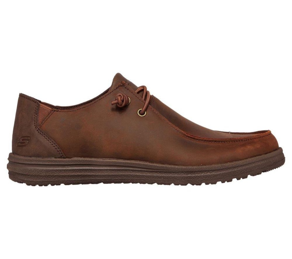 Skechers Relaxed Fit: Melson - Ramilo Men's Oxford Shoes Brown | OUIV20479