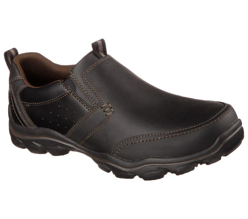 Skechers Relaxed Fit: Montz - Devent Men\'s Loafers Black | HTYO69270