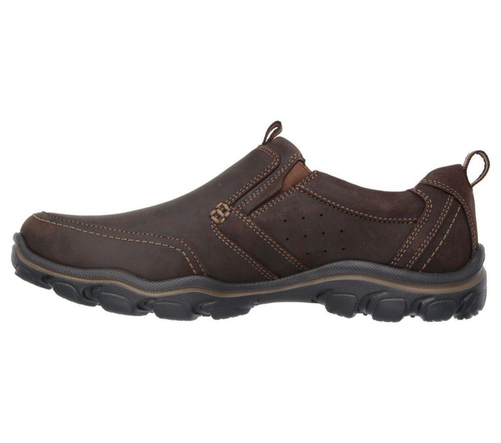 Skechers Relaxed Fit: Montz - Devent Men's Loafers Brown | ULME45906