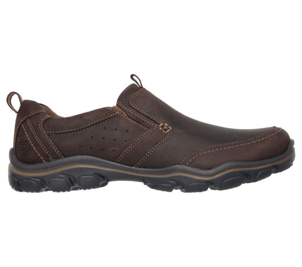 Skechers Relaxed Fit: Montz - Devent Men's Loafers Brown | ULME45906