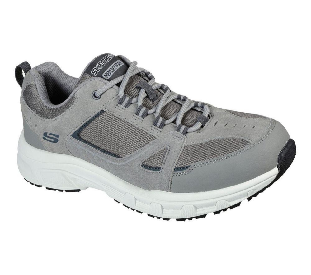 Skechers Relaxed Fit: Oak Canyon - Duelist Men\'s Hiking Shoes Grey | MEGD89564