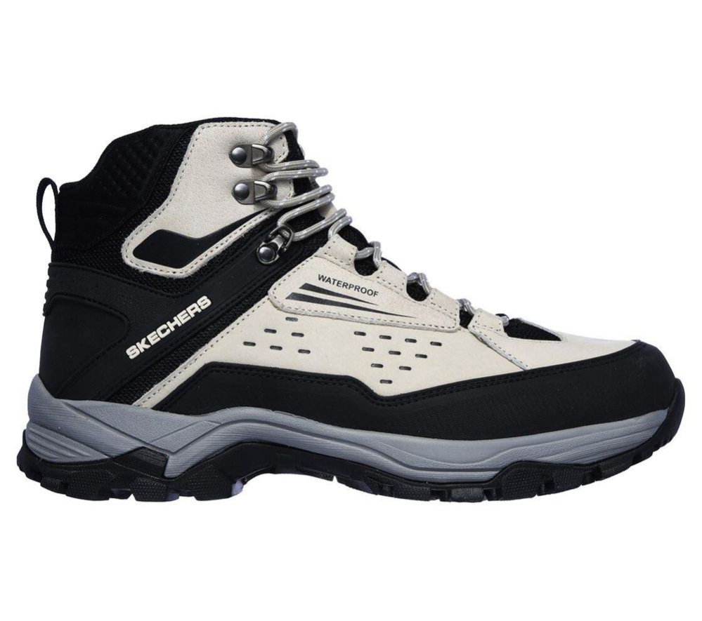 Skechers Relaxed Fit: Polano - Norwood Men's Hiking Boots Grey Black | KMQI32164