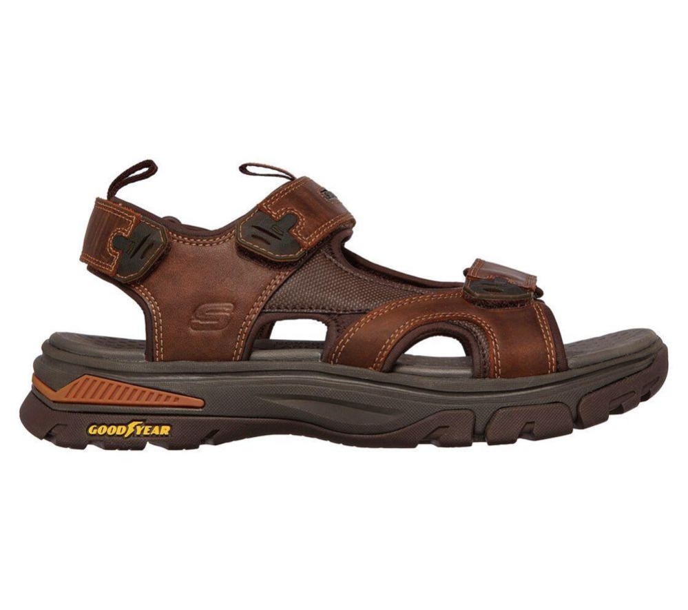 Skechers Relaxed Fit: Ralcon - Satico Men's Sandals Brown | COAD74956