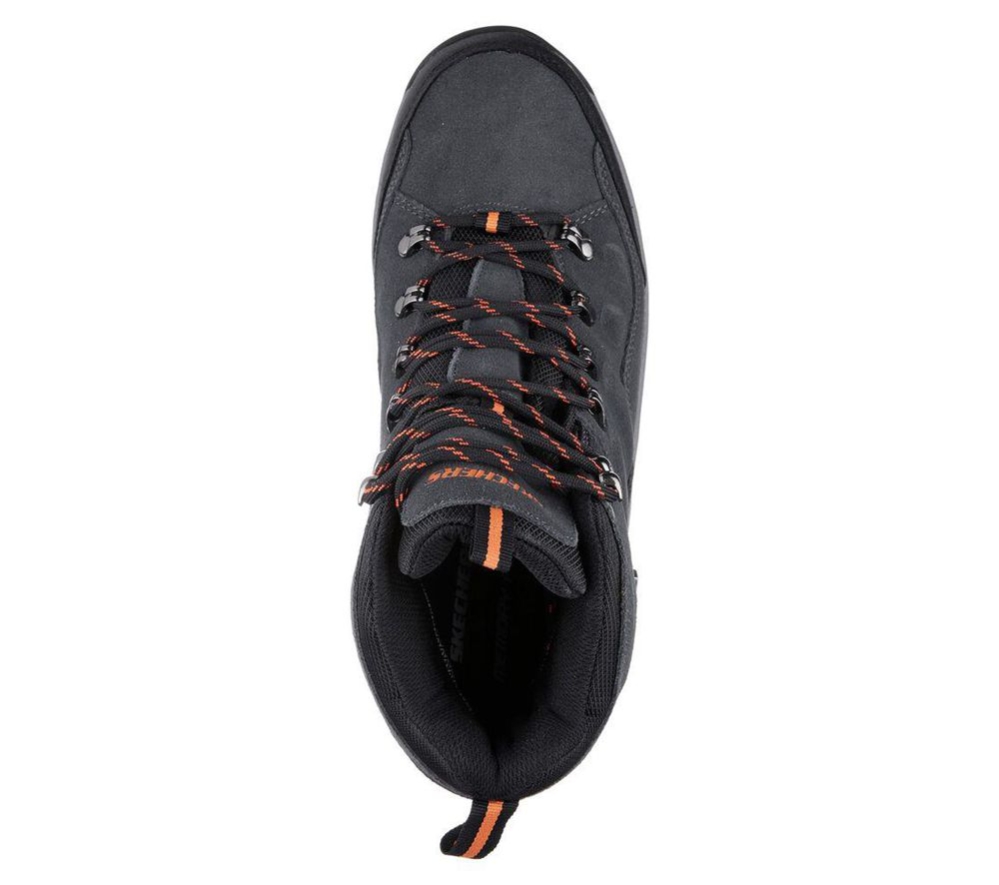 Skechers Relaxed Fit: Relment - Pelmo Men's Hiking Boots Grey Black | AVXB58072