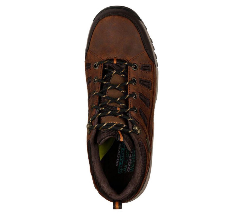 Skechers Relaxed Fit: Relment - Semego Men's Hiking Shoes Brown | MWUJ15027