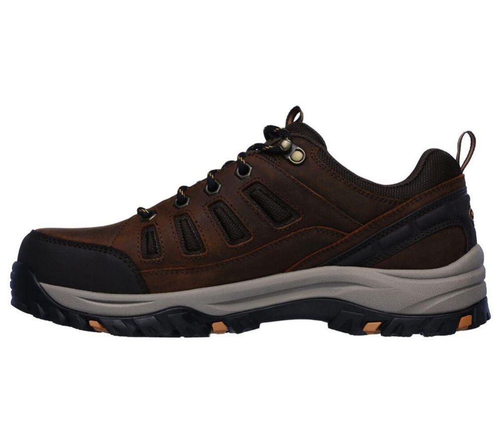 Best Price Skechers Mens Hiking Shoes - Relaxed Fit: Relment - Semego Brown