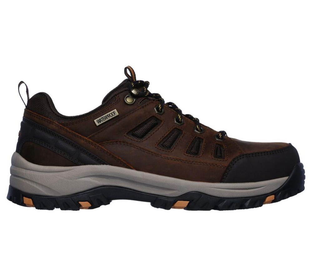 Skechers Relaxed Fit: Relment - Semego Men's Hiking Shoes Brown | MWUJ15027