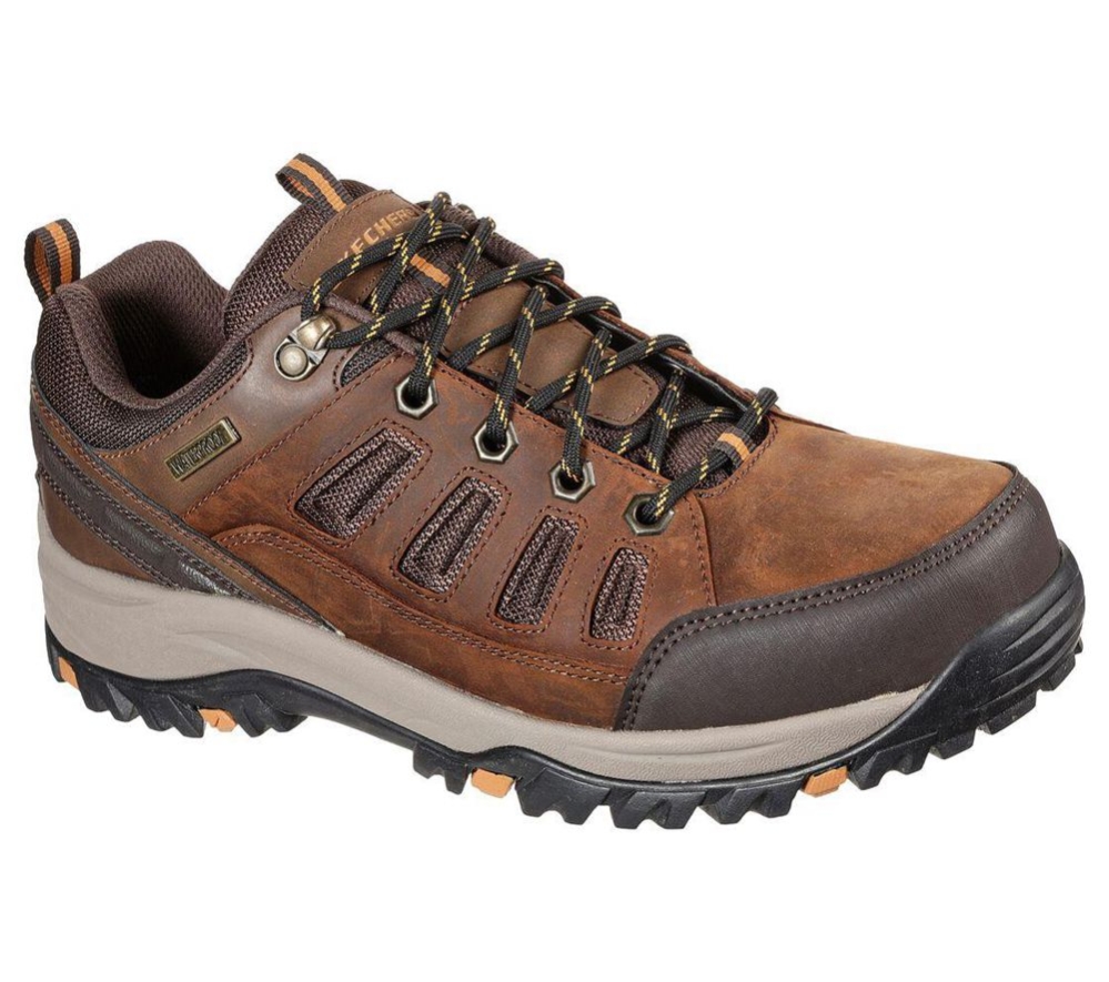 Skechers Relaxed Fit: Relment - Semego Men\'s Hiking Shoes Brown | MWUJ15027