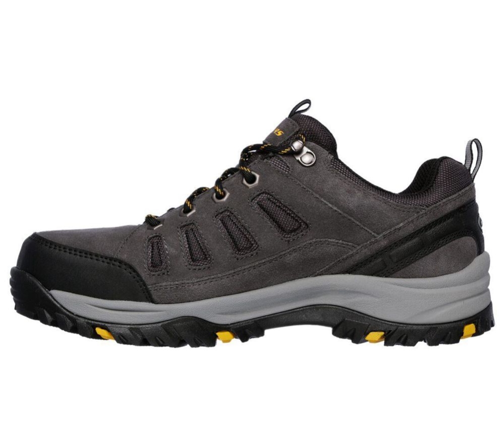 Skechers Relaxed Fit: Relment - Sonego Men's Hiking Shoes Grey Black | IYPG67203