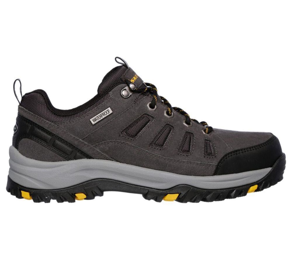 Skechers Relaxed Fit: Relment - Sonego Men's Hiking Shoes Grey Black | IYPG67203