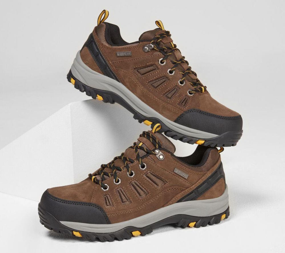 Skechers Relaxed Fit: Relment - Sonego Men's Hiking Shoes Brown Black | OAMG06543