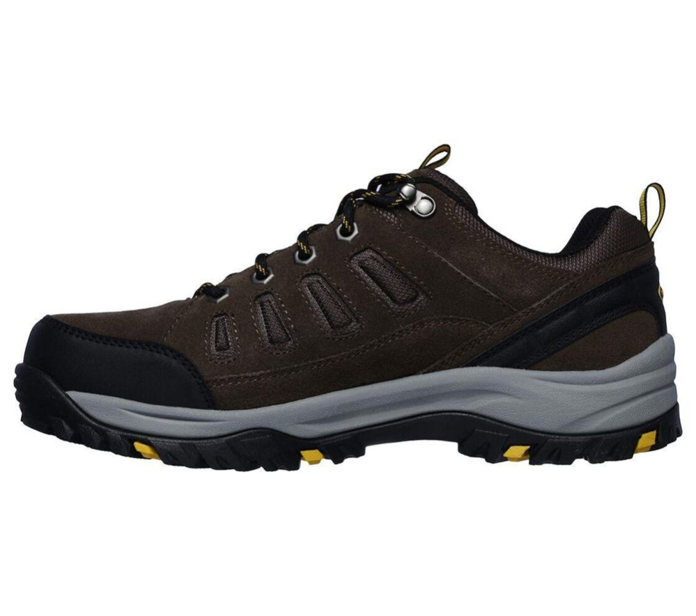 Skechers Relaxed Fit: Relment - Sonego Men's Hiking Shoes Brown Black | OAMG06543