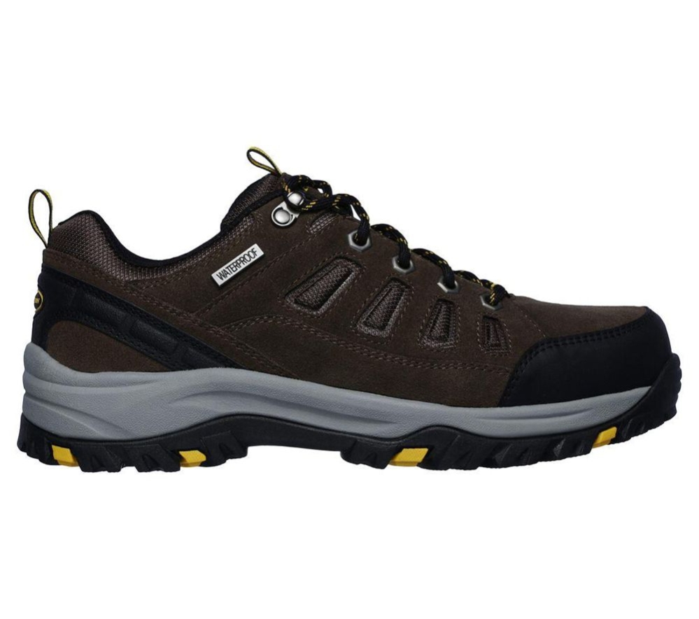 Skechers Relaxed Fit: Relment - Sonego Men's Hiking Shoes Brown Black | OAMG06543