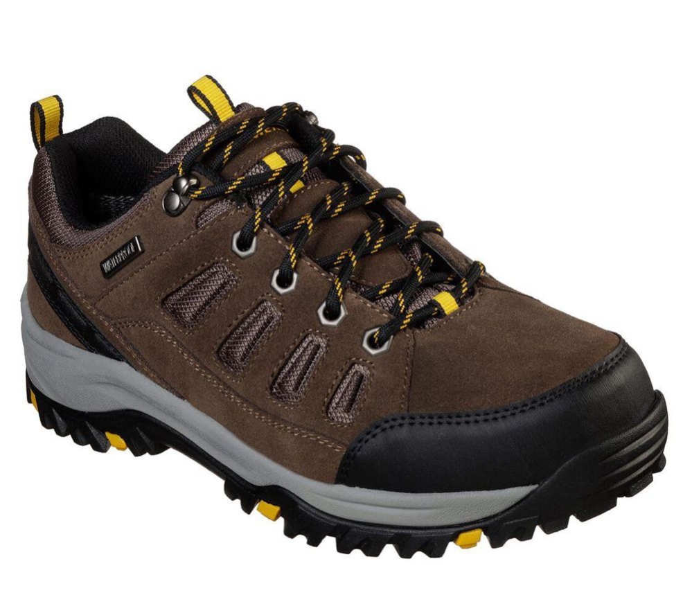 Skechers Relaxed Fit: Relment - Sonego Men\'s Hiking Shoes Brown Black | OAMG06543