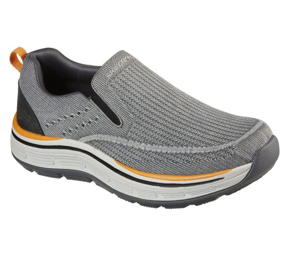 Skechers Relaxed Fit: Remaxed - Edlow Men\'s Loafers Grey Black | KNTH03147