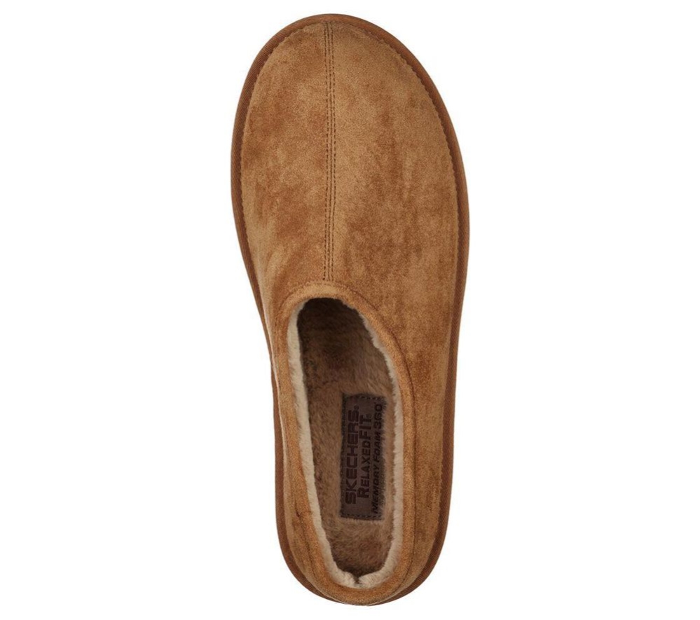 Skechers Relaxed Fit: Renten - Lemato Men's Slippers Brown | CLNA23176