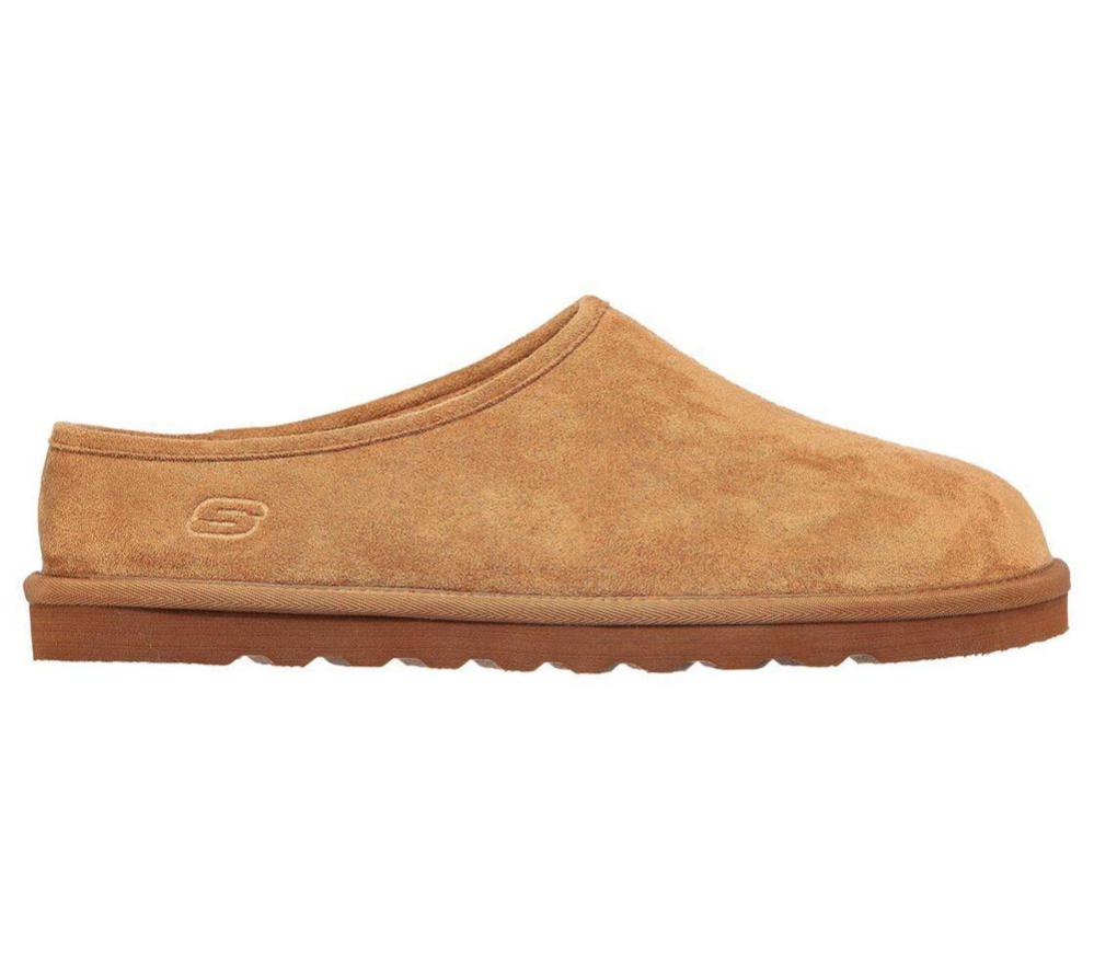 Skechers Relaxed Fit: Renten - Lemato Men's Slippers Brown | CLNA23176