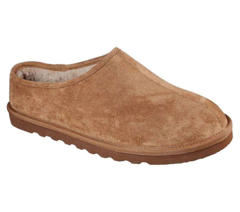 Skechers Relaxed Fit: Renten - Lemato Men\'s Slippers Brown | CLNA23176