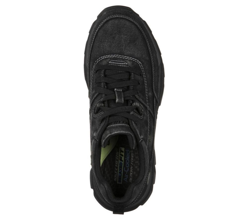 Skechers Relaxed Fit: Respected - Raber Men's Trainers Black | RPQI59287